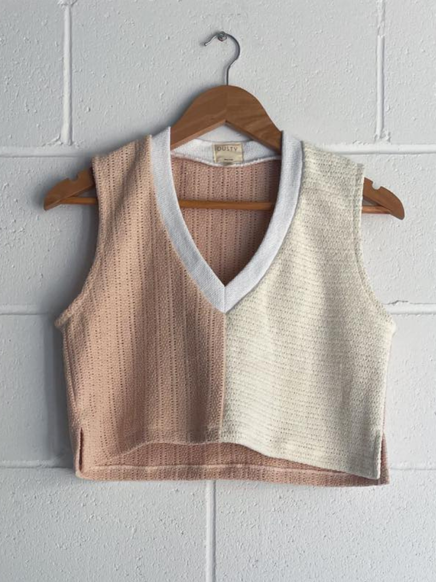 Bruns Vest in Clay Splice