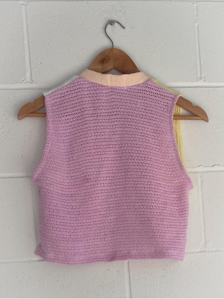 Bruns Vest in Lollipop Splice