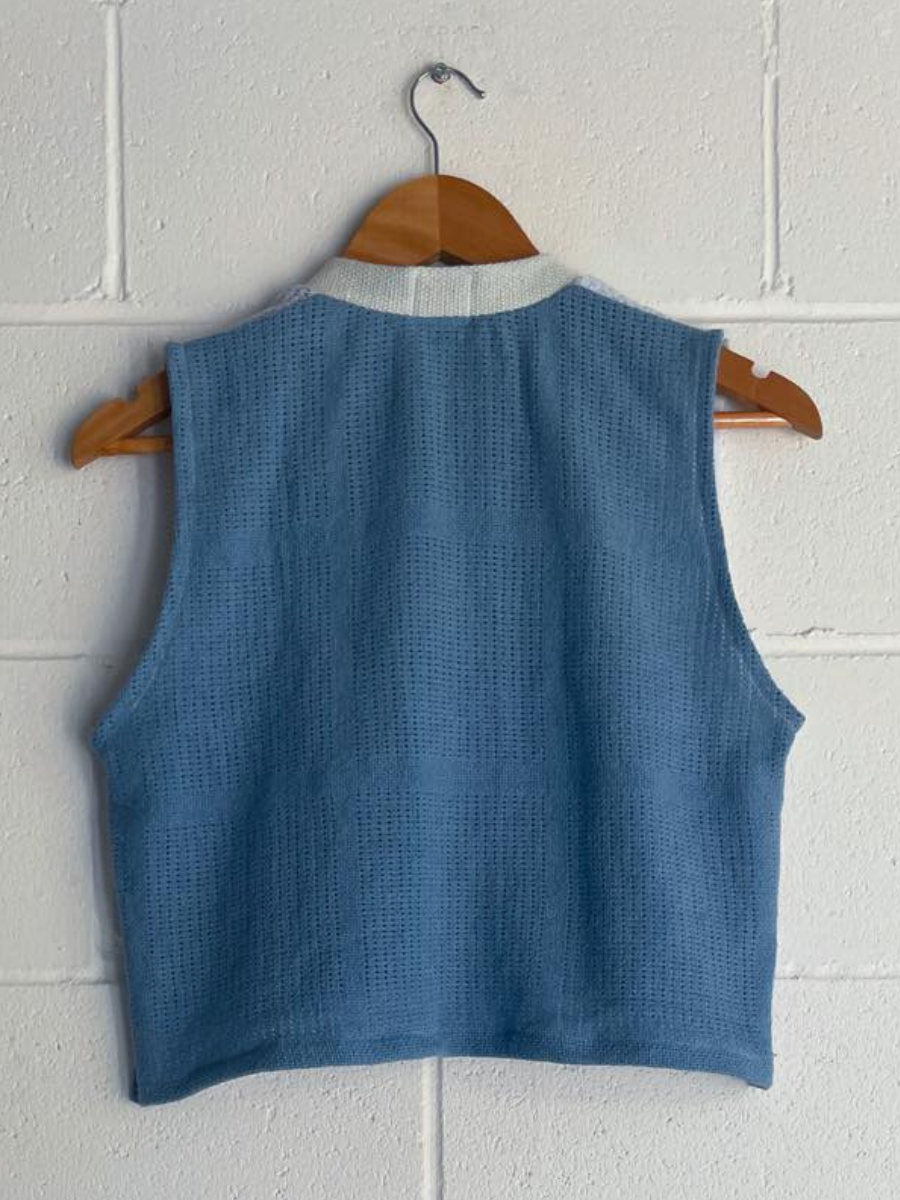 Bruns Vest in Ocean Splice