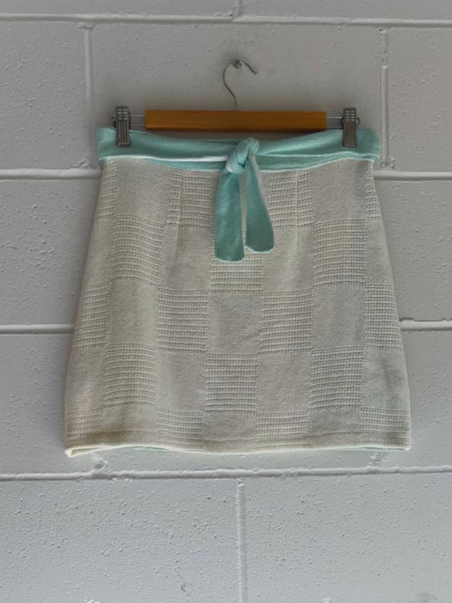 Evans Wrap Skirt in Mint Splice