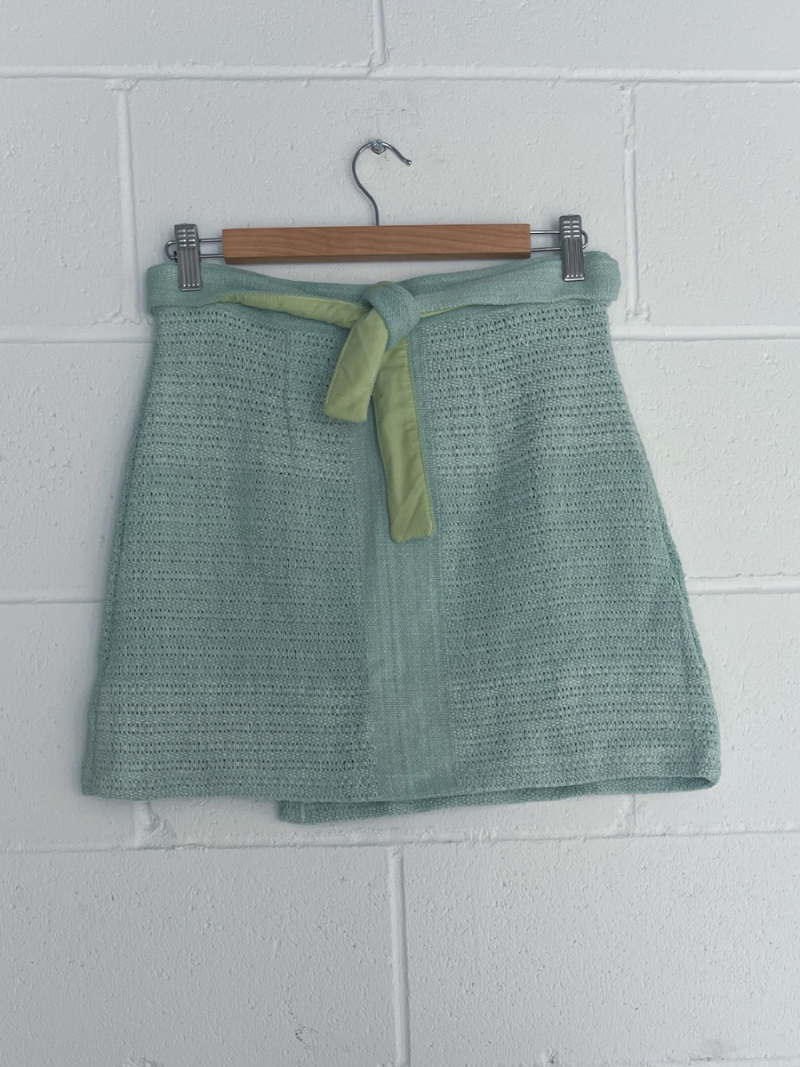 Evans Wrap Skirt in Moss