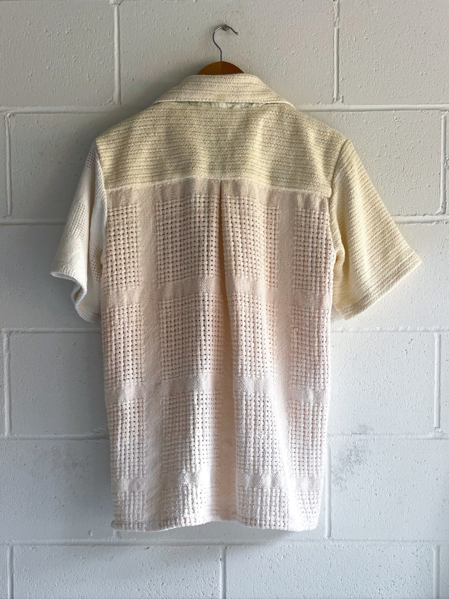 dusty upcycled unisex shirt beige