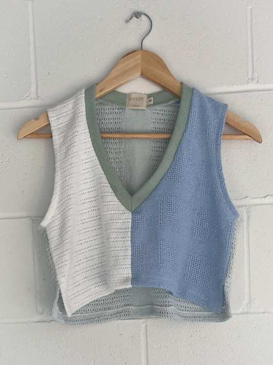 Bruns Vest in Breeze Splice