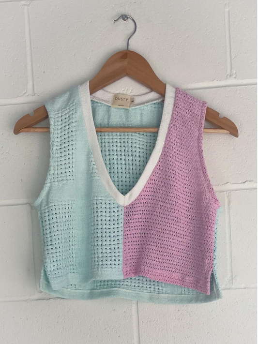Bruns Vest in Hydrangea Splice
