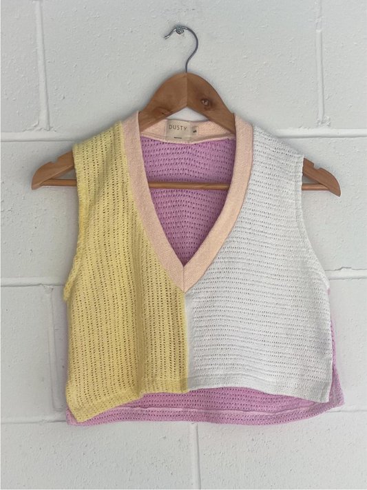Bruns Vest in Lollipop Splice