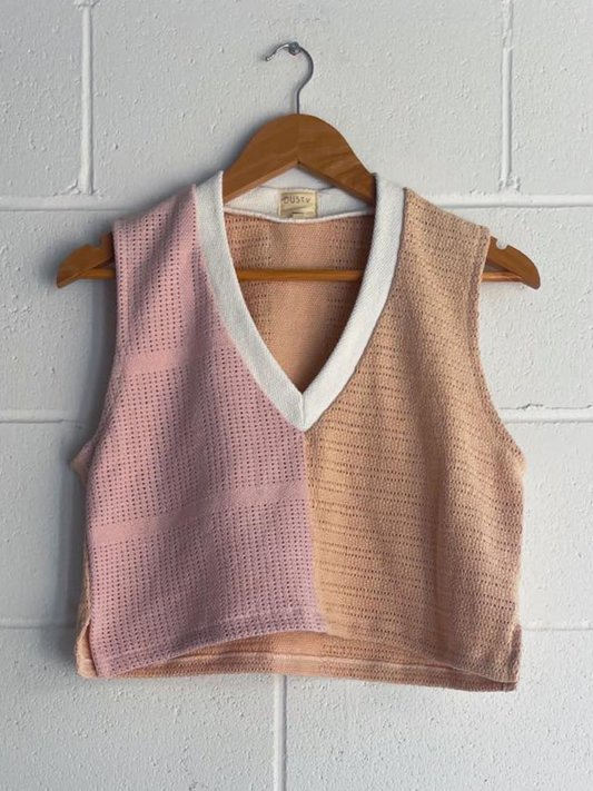 Bruns Vest in Terracotta Splice