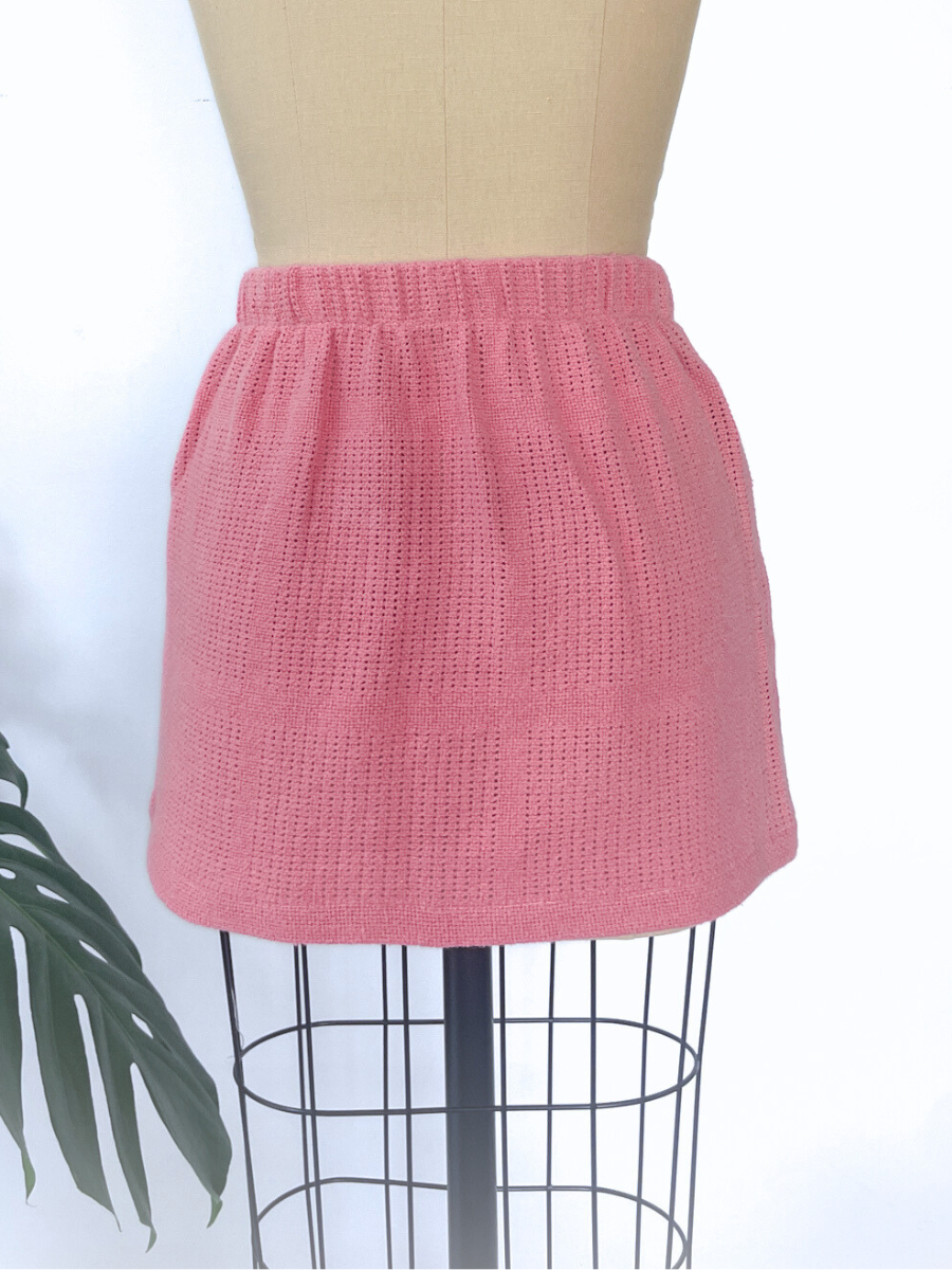 Caba Mini Skirt in Rosette Splice