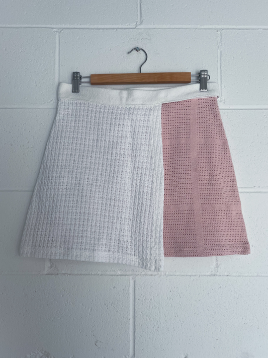 Evans Wrap Skirt in Blush Splice