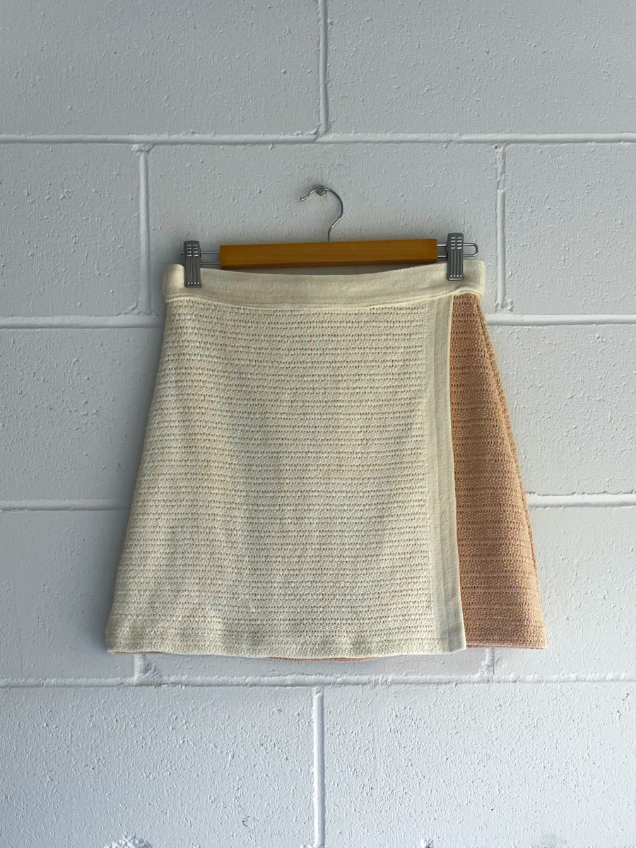 Evans Wrap Skirt in Clay Splice