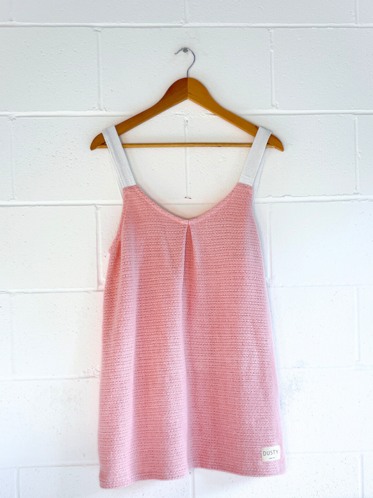 dusty upcycled pink mini dress byron bay 