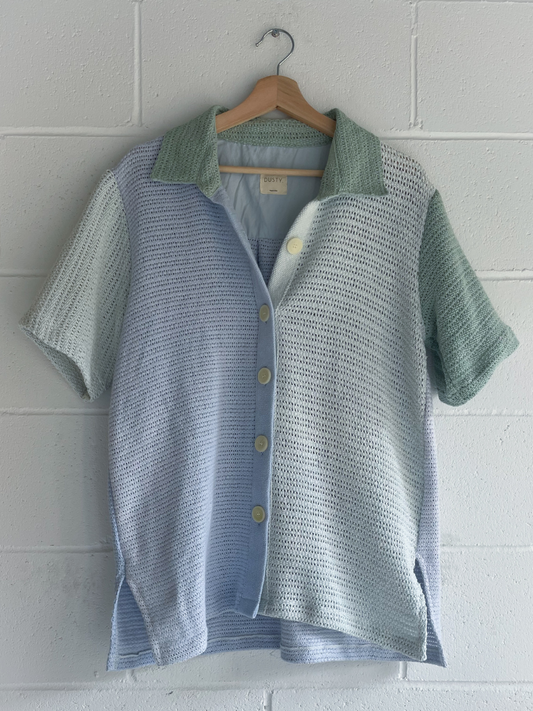 Lenni Shirt in Fog Splice