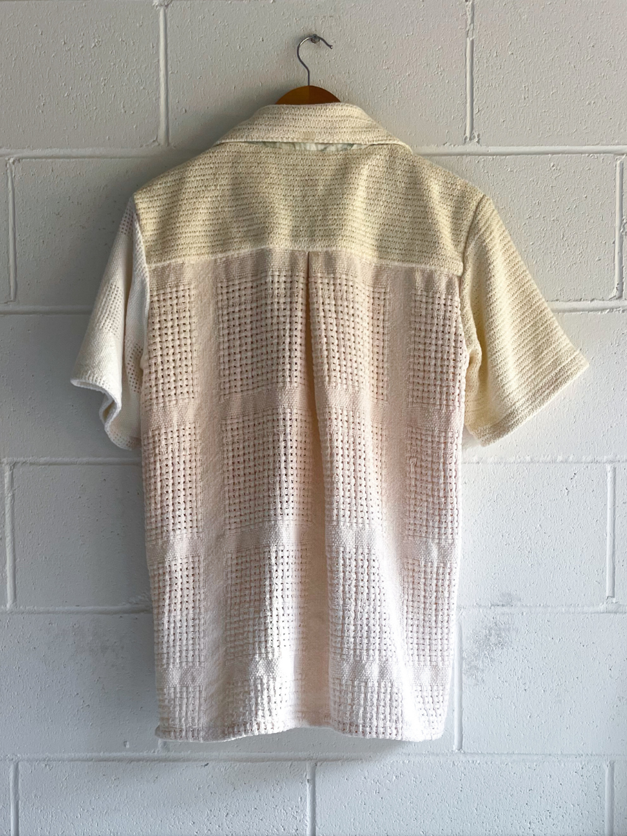 dusty upcycled unisex shirt beige 