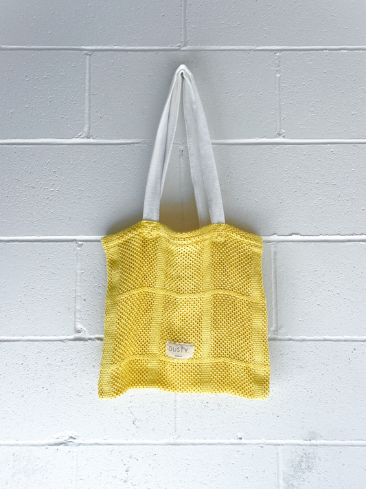 DUSTY YELLOW UPCYCLED TOTE BYRON BAY